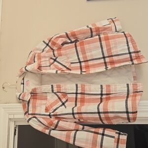 Plaid Button-Up Jacket